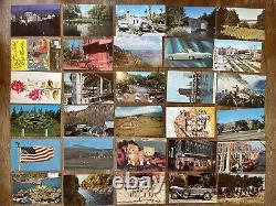 1000+ Vintage Postcard Lot Chrome 1950's or Later Views Hotels Collection