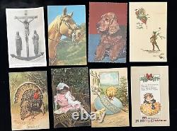 1000 Vintage Postcards Large Lot View Topical Greeting Comic Roadside 1906-60s