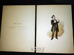 11 Antique1889 Charles Dickens Kyd Joseph Clayton Clarke Character Lithographs