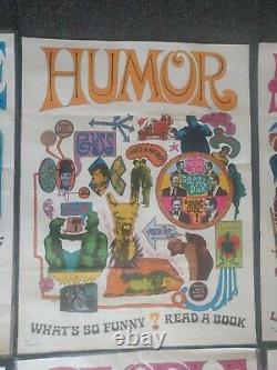 1968 Teacher 6 Poster Set Scholastic Arrow Laugh-In Very Rare Original Beauty