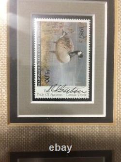 1987 Robert Bateman CANADIAN GOOSE Signed Print and Stamp Set #1799/15294. RARE