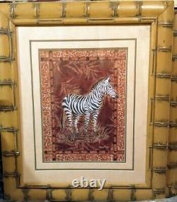 2 Framed Wildlife Prints Kathleen Denis Cheetah And Zebra Inspirational