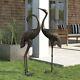 2 Piece Statue Set Sculptures Birds Outdoor Garden Yard Decor Art Statues Large