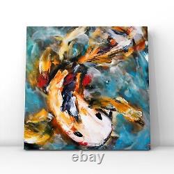 4 Pcs Koi Fish Art Set Koi Fish Pond Oil Painting On Canvas Lot 8 Made To Order