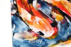 4 Pcs Koi Fish Art Set Koi Fish Pond Oil Painting On Canvas Lot 8 Made To Order