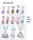 8pcs Anime Gumon Winter Wonderland Series Pvc Figures Art Designer Toy Model Set