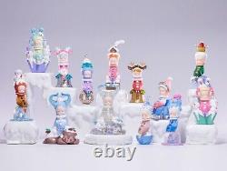 8pcs Anime GUMON Winter Wonderland Series PVC Figures Art Designer Toy Model Set