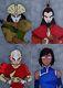 Aceo Original Painting Set Avatar The Last Airbender Kyoshi Roku Aang Korra