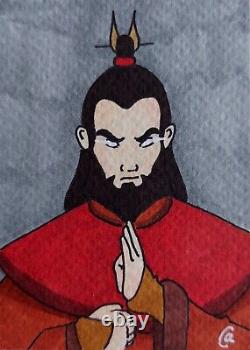 ACEO Original Painting SET Avatar The Last Airbender Kyoshi Roku Aang Korra