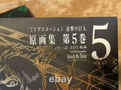 ATTACK ON TITAN Art Book Vol. 1-5 Complete Set Shingeki No Kyojin Hajime Isayama