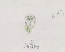 Akira Anime Genga Set for Cel Animation Art Kaneda in Leather Otomo COA 1988