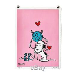 André Saraiva Print Set Mr. A Loves Snoopy (Pink)(Blue) Peanuts SilkScreen