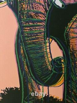 Andy Warhol African Elephant 1986 CMOA Limited Edition 24x24 O/S Lithograph