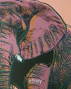 Andy Warhol African Elephant 1986 CMOA Limited Edition 24x24 O/S Lithograph