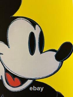 Andy Warhol (After) Mickey Mouse Yellow Background Limited Edition Off set Lit