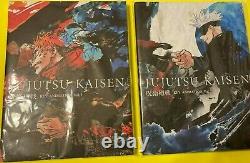 Anime Jujutsu Kaisen Key Animation vol. 1, vol2 set Official Art Book Color