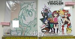Art of Trigger Animation Studio 9 Space Patrol Luluco Art Book & paper set anime