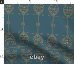 Arts and Crafts Butterfly Edwardian 100% Cotton Sateen Sheet Set by Spoonflower