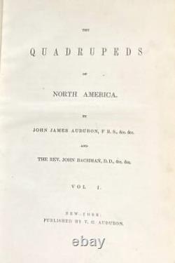 Audubon Quadrupeds of North America Three Volume Set