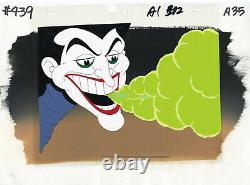 Batman Animated-Original Cel On Key Set Up-Joker Gas-Legends of The Dark Knight