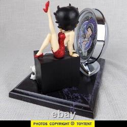 Betty Boop 3-D figurine calendar & art deco alarm clock desk set