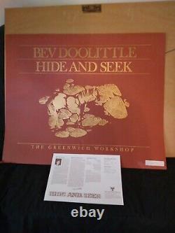 Bev Doolittle Hide and Seek print full set framed with certificate of authenticity