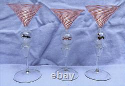 Bimini Werkstatte Martini Glasses Set Of 6 Three Animal Figures