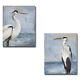 Blue Heron On Blue I & Ii By Pinto 2-pc Gallery Wrapped Canvas Giclee Set, Large