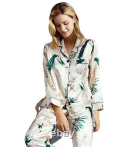 Brand New Luxury Pajamas Set 100% 6A Graded Mulberry Silk Beautiful Floral Print