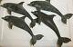 Breaching Dolphins Sculpture Wall Plaques Set Of 4 Spi Gallery 16 Long 7 Tall