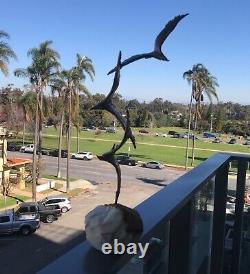 C. Jere, Vintage, Nice, Set of 3 Flying Seagulls, mounted on Granite Wow Cool