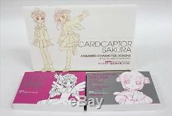 CARDCAPTOR SAKURA Animation Art 3 Set CLAMP Art Works Book Model Sheet Ltd NEW