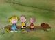 Charlie Brown, Linus, Sally And Woodstock Original Production Cel Set Up