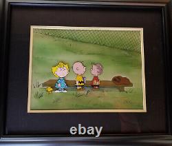 Charlie Brown, Linus, Sally and Woodstock Original Production Cel Set Up