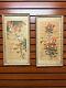 Chinese Silk Art Of Two Different Birds On Flowered Branches-two Piece Deal