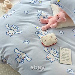 Cinnamoroll Lotso Sheet Quilt Cover Pillowcase Bedding Anime Bed Linings Set