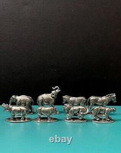 Danforth Pewter Noah's Ark Replica 25 Pc Animal Pairs Set Diorama Mini Figurines