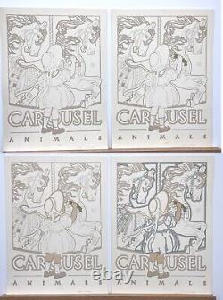 David Lance Goines Progressive #108 Carousel Animals Posters VG Condition