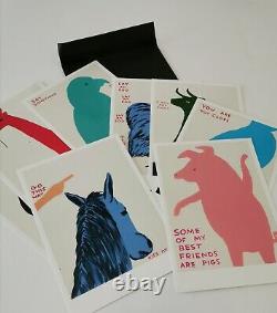 David Shrigley Animal series Set Of Four Exhibition Posters with postcards NEW