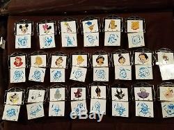 Disney pins Animation Art mystery pack set