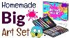 Diy Art Kit How To Make Ultimate Huge Art Kit At Home Homemade Art Kit Organizing Huge Art Supplies