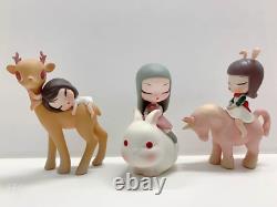 Dream of Fairy Tale Cute Baby With Animal Lite Art Designer Toy Figurine Display