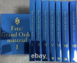 Fate/Grand Order Material I VIII FGO Complete Set Art Book Game