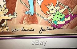 Flintstones Cel Hanna Barbera Signed Swing Set Rare Animation Art Edition Cell
