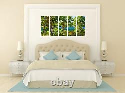Forest Lake Photo on Canvas Wall Art Framed Ready to Hang for Home and Office