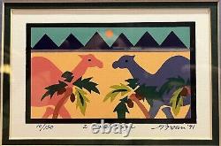 Gene Brown'91 Signed Serigraph The Great Rats 5/150 & 2 Camel Design 10/150
