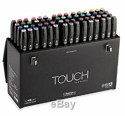Graphic Art Marker ShinHan Touch Twin Tip 60 Colors Set A Design Animation