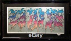 Guillaume AZOULAY Cavalcade I, II, III 3 set HAND SIGNED Remarque MAKE AN OFFER