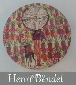Henri Bendel New York Coaster Set of 6 Zenou Café Party Girl Whippet RARE