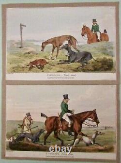 Henry Alken Set 6 Original Coursing Prints 1824 Never Framed Very Fresh Fox